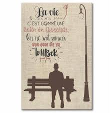 Tableau Citation Forrest Gump Forrest Gump Une Toile Tableau