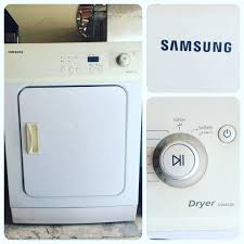 For Sale Samsung Dryer Model Dv665jw Good Condation Price 35 Bd للبيع جفافة سامينغ 6 كليو بحالة جيدة ال Samsung Dryer Laundry Machine Home Appliances