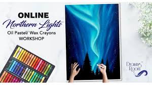 • drawing the northern lights/aurora borealis with soft pastels! Online Northern Lights Oil Pastel Workshop By Bombay Drawing Room Tickets By Skilltivate Monday June 01 2020 Zoom Event
