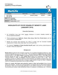 You cannot receive pay or benefits from more than one program/law at the same time. Highlights Of State Disability Benefit Laws Eforms Metlife