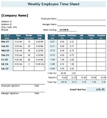 Time Sheet Template For Excel Timesheet Calculator