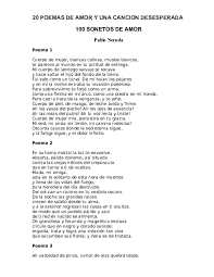 Pablo neruda poema 20 pdf. Doc Pablo Neruda 20 Poemas De Amor Leonar Porras Academia Edu