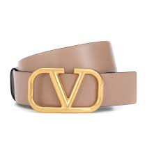 Valentino Garavani Vlogo Leather Belt