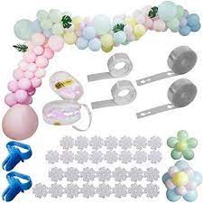 Guasslee party balloon garland arch kit 124 pieces white pink gold and gold confetti latex balloons for baby. Skoloo Balloon Garland Kit Diy Balloon Tape Balloon Tie Tool Balloon Glue Dots Flower Balloon Clips For Weddings