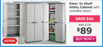 We liked this cabinet so much, we bought two and decided to give video instructions to go along with the wordless instruction manual. Dealsdirect Free Shipping All Quilts Doonas Keter Utility Cabinet 89 2 Shipping Bedroom Bargains Milled