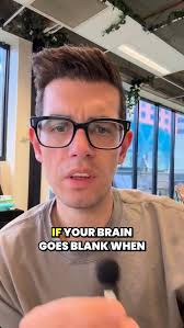 Your brain goes blank while