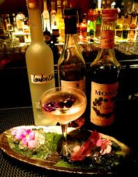 Lady Moon Babicka Vodka Rose Liqueur Dry Vermouth Sugar Violet Syrup Made By Norbert Or Of The Three Me Cocktail Lover Alcoholic Drinks Wine Bottle