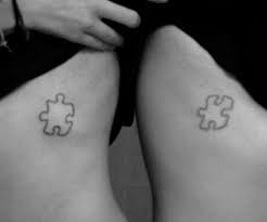 Black And White Puzzle Piece Tattoo We Just Fit Puzzle Piece Tattoo Friend Tattoos Tattoos