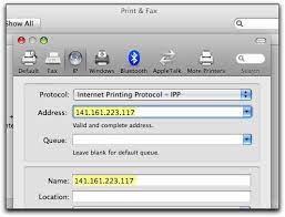 Click on your printer from the list. Setting Up A Network Printer In Mac Os X University Information Services Georgetown University