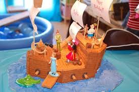 Peter Pan And Captain Hook 2009 Fairytale Contest Peter Pan Cakes Peter Pan Party Pirate Ship Cakes