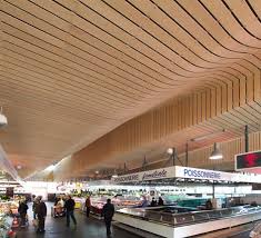 Market Hall In Marly Le Roi France Ameller Dubois Associes Hall Interior Design Wooden Ceiling Design Interior And Exterior Angles