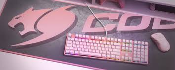 Cougar Arena X Pink Gaming Mouse Pad Cougar