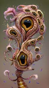 Hybrid Creatures With Oversized Eyes Reflect Imagined Landscapes In Surreal Paintings By Haoto Nattori Surrealism Painting Psychedelic Art Surrealism