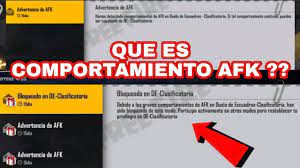 Así que la recomendación es: Que Es Afk O Comportamiento Afk Free Fire Youtube