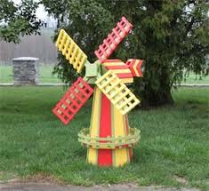 Amish Made Ornamental Polywood Dutch Windmill Lawn Decor Medium Garden Windmill Wooden Windmill Windmill