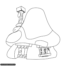 Schlumpfhaus 1 Gif 1654 1654 Schlumpfe Kostenlose Malvorlagen Basteln