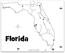 Learn basic or advanced colors! U S State Maps Layers Of Learning Map Of Florida Maps For Kids Florida