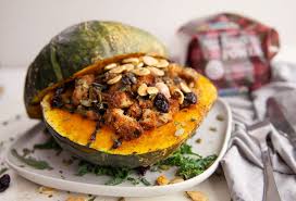 Speckled pup pmt f1 hybrid kabocha winter squash seeds. Stuffed Kabocha Squash With Sprouted Bread Stuffing Silver Hills Bakery