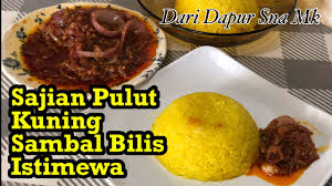 Silalah cuba resepi kami insyaallah menjadi resepi pulut tanpa santan 1/2 kg. Pulut Kuning Sambal Bilis Tumis Istimewa Youtube