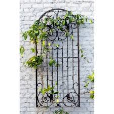 H Potter Metal Iron Scroll Wall Trellis W Mounting Brackets Etsy In 2020 Metal Garden Trellis Wall Trellis Iron Trellis