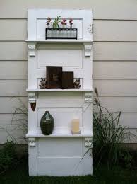 Repurposed Shelving Unit Old Wood Doors Salvaged Doors Doors Repurposed