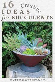 Diy succulent planters & sedum projects. 16 Creative Succulent Garden Ideas Empress Of Dirt