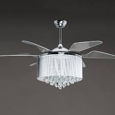 Crystal Ceiling Fan Chandelier Combo Ceiling Lights Design Shades In Modern Ceiling Fan Light Silver Ceiling Fan Fan Light Ceiling Fan Chandelier