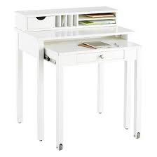 White Solid Wood Roll Out Desk Home Office Furniture Furniture Desk