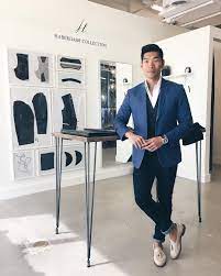 Combat Gent Checking Out Combatgent First Store In Santa Monica Picked Up This Royal Blue Travel Blazer For My Upcoming Trip Travel Blazer Menswear Blue Man