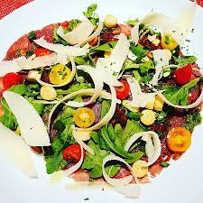 Check spelling or type a new query. Carpaccio Romano Best Raw Beef Fillet Cut Very Thin And Marinated In A Special House Dressing With Rucula Leaves Mushrooms And Cheese Picture Of Bocca Della Verita Vilamoura Tripadvisor