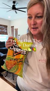 Taste Testing the new @Doritos chips 🥭🍋‍🟩😋 #tastetest #foodreview  #doritos #husbandandwife #foodie