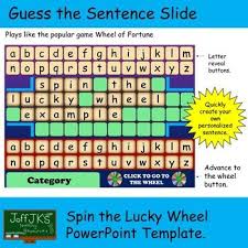 Spin The Lucky Wheel Powerpoint Template Plays Like The Wheel Of Fortune Wheel Of Fortune Powerpoint Templates Wheel Of Fortune Game