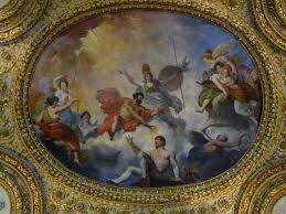 Louvre Museum Ceiling Painting Museelouvre Louvre Paris France Art Painting Travel Blogger Art Art And Architecture Painting