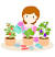 Kids Watering The Plants