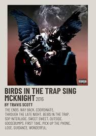 Travis Scott Birds In The Trap Sing Mcknight Alternate Cover Minimalist Music Poster In 2020 Minimalist Music Film Posters Minimalist Music Poster Design
