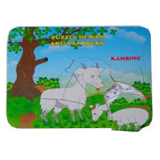 Berikut ini adalah beberapa contoh sketsa gambar hewan yang bisa digambar dengan mudah oleh anak tk ataupun paud. Mainan Puzzle Kayu Puzzle Aku Dan Ibuku Kambing Kayu Seru