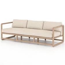 Maybe you would like to learn more about one of these? Harriet Modern Classic Beige Cushion Washed Brown Teak Wood Outdoor Sofa 81 W 90 W Kathy Kuo Home