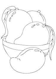 Teach your child how to identify colors and numbers and stay within the lines. Mango Coloring Pages Books 100 Free And Printable