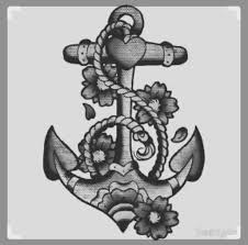 Black American Traditional Tattoo Stencils American Traditional Anchor Tattoo In Black And Gray Traditional Anchor Tattoo Old School Tattoo Designs Anchor Tattoo Design