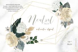 This free embroidery pattern offers two flower designs in a repeat pattern. Neutral Flowers Watercolor Clipart Design Cuts