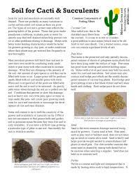 This is why you don't use cactus dirt for desert cactus. Soil For Cacti Succulents By Mwcss Issuu