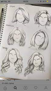How to draw anime hair. 10 Amazing Drawing Hairstyles For Characters Ideas Longhairstyles Hairstyles Hair Sketch How To Draw Hair Sketch Book