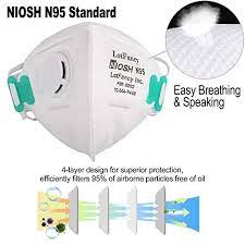 N95 Particulate Respirator Mask With Breathing Valve 10pcs Disposable Air Filter Masks Against Dust Pollution Partic Air Filter Mask Respirator Mask Filters