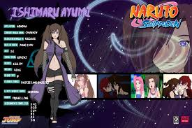 Ishimaru Ayumi S Profile Naruto Characters Naruto Oc Characters Naruto Pictures