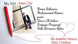 Dah mula masuk ke bidang bisnes dan perniagaan tau tak. My Idol Aiman By S Natasya On Emaze