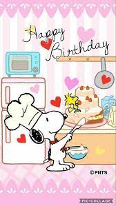 Maybe you would like to learn more about one of these? Snoopy S Cooking Birthday Love Wishes Snoopy Birthday Happy Birthday Friend Birthday Greetings Funny