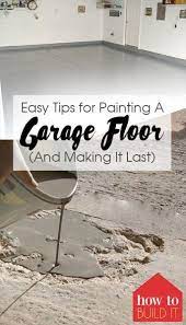 Painting Garage Floors Ideas Tips Diy Cement Diy Projects Howtobuildit Org Garage Floor Garage Floors Diy Garage Remodel