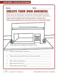 Starting A Business For Kids Business For Kids Economics For Kids Business Worksheet