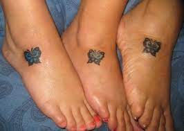 Matching Butterfly Foot Tattoos Mom Sis And Me Butterfly Foot Tattoo Foot Tattoos Mom Tattoos