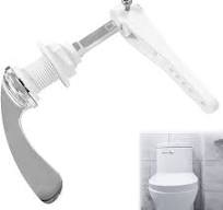 CAEEKER Maniglia per sciacquone WC, in lega, universale, stile vittoriano,  kit di ricambio per serbatoio WC, cromata, argento : Amazon.it: Fai da te